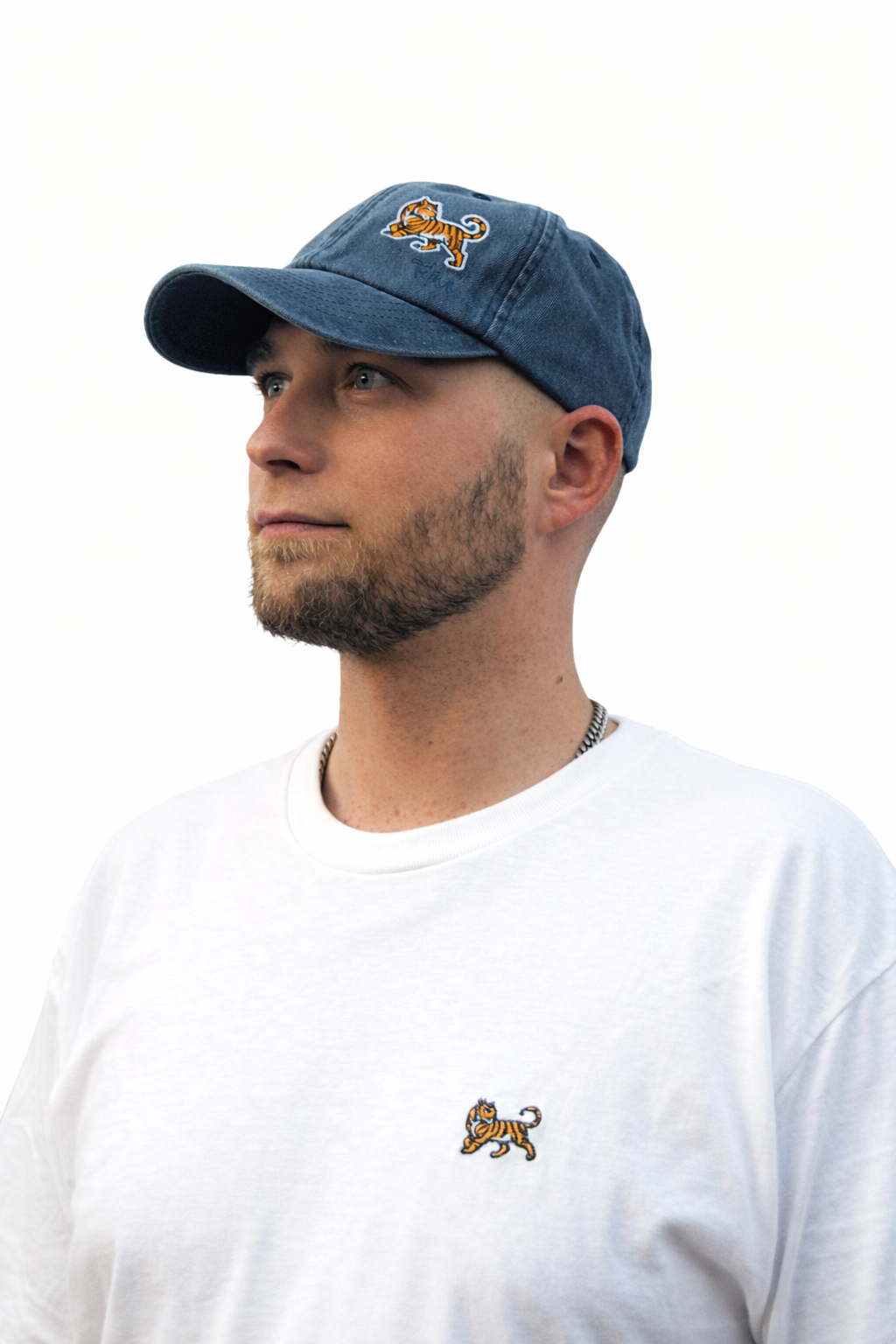 Cappello puro cotone denim blu