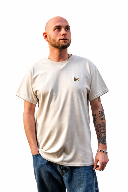Maglia uomo sabbia 100% cotone